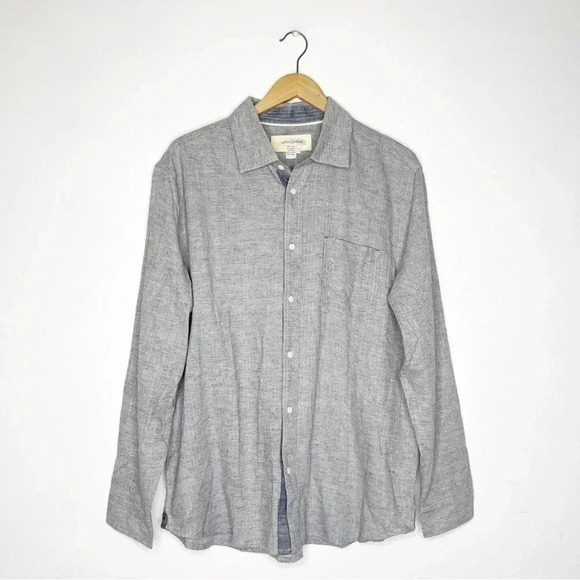 Carbon2Cobalt Men’s Long Sleeve Gray Button Up Shirt Size Large - Picture 2 of 7